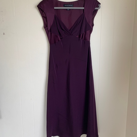 Purple cocktail midi dress - Picture 1 of 3